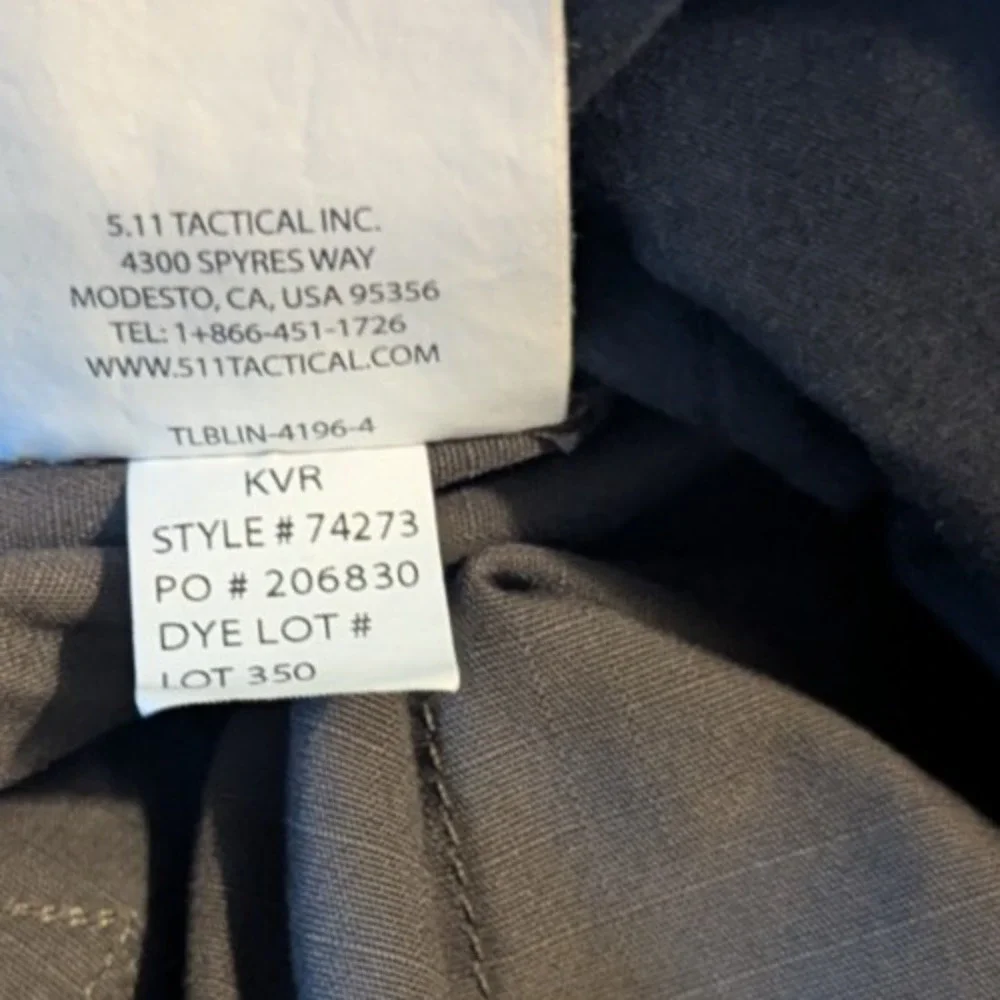 5.11 Tactical Pants Mens 40x32 (30) Taclite Pro Ripstop Cargo Relaxed Fit 74273